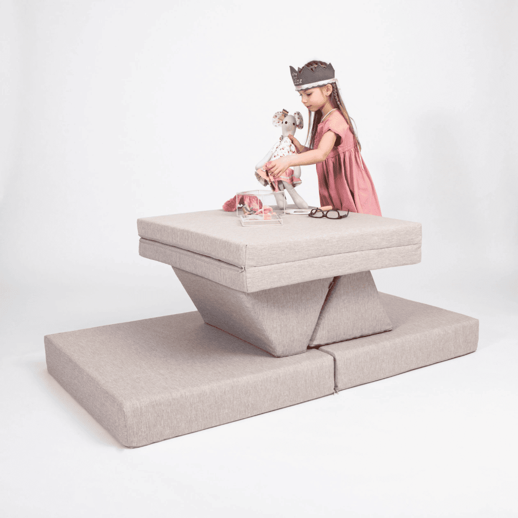Canapé Modulable Enfant Jeu Montessori Évolutif en LightGray | Decoração Tinitto – Fabrication européenne