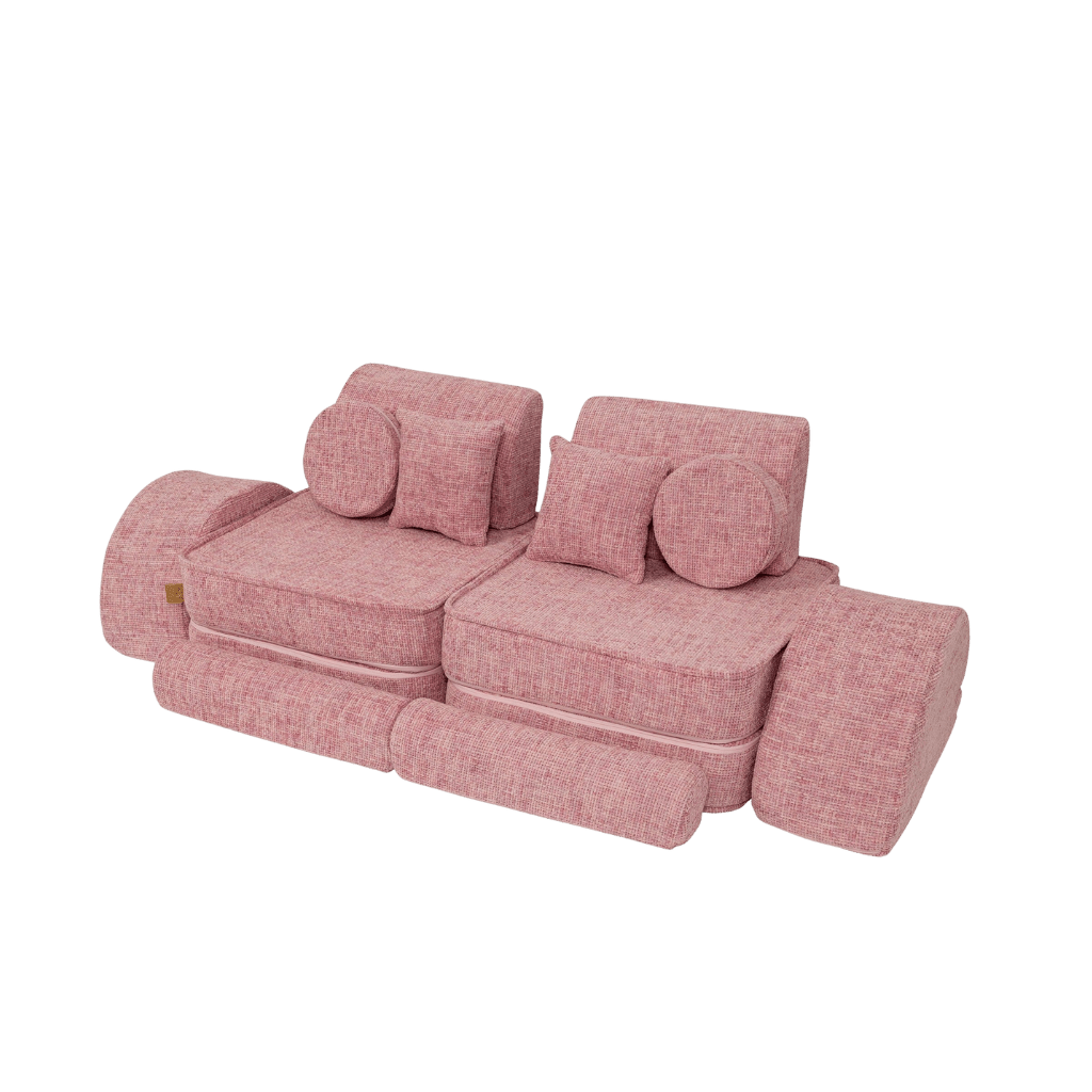 Canapé Modulable Moyen pour Enfants - Tangle Bubblegum Pink en | Decoração Tinitto – Fabrication européenne