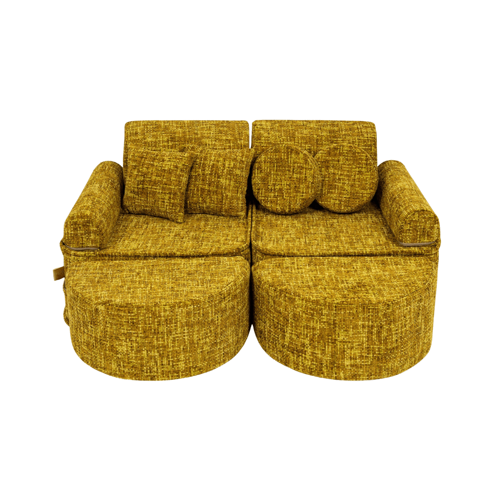 Canapé Modulable Moyen pour Enfants - Tangle Honey Mustard en | Decoração Tinitto – Fabrication européenne