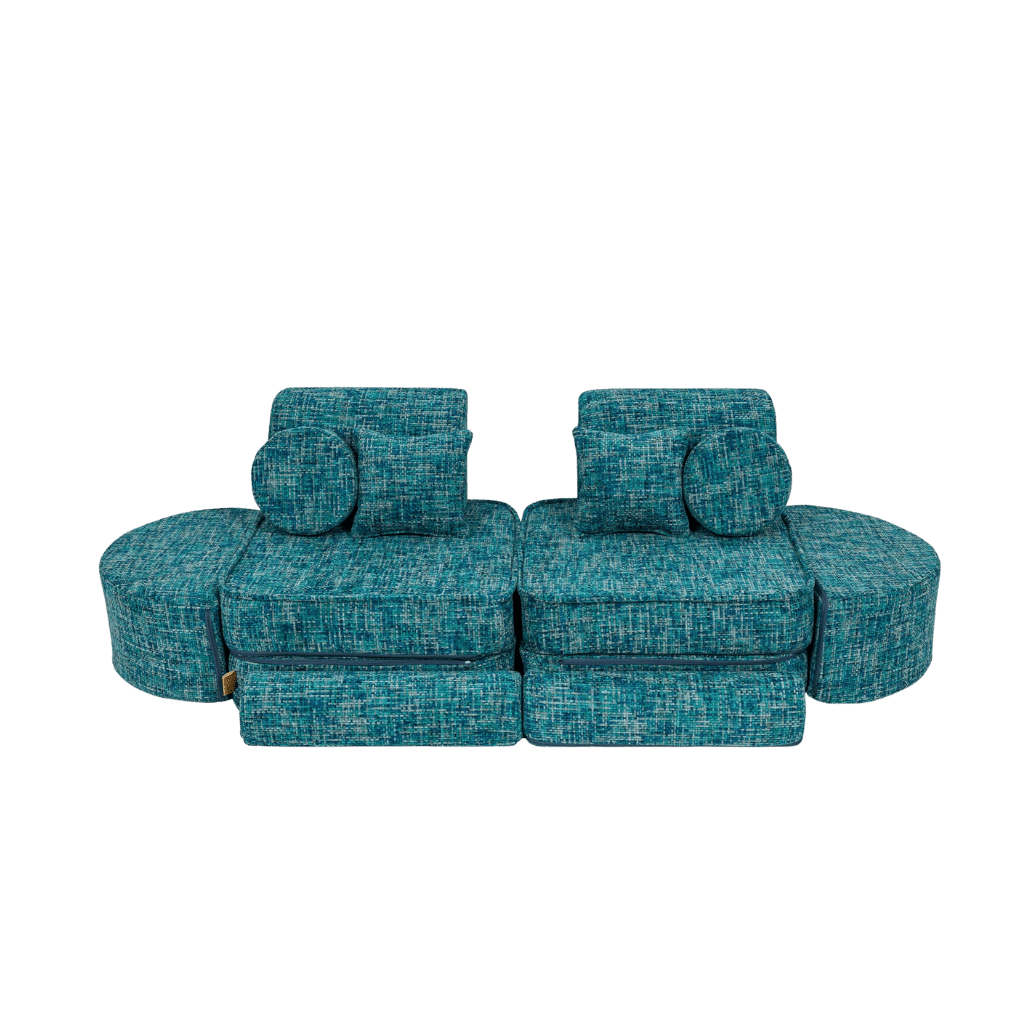 Canapé Modulable Moyen pour Enfants - Tangle Lagoon Blue en | Decoração Tinitto – Fabrication européenne