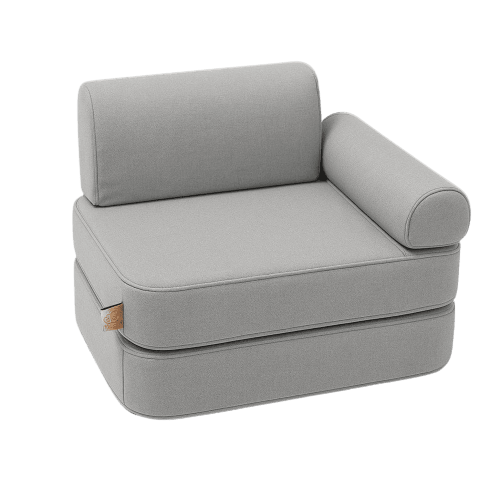 Canapé Outzy Mini Enfant Intérieur/Extérieur en Velours Cotele Taupe Fonce | Decoração Tinitto – Fabrication européenne