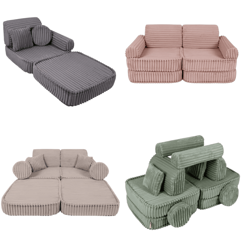 Coccolo - Canapé Modulable Enfant Premium en RosyBrown | Decoração Tinitto – Fabrication européenne