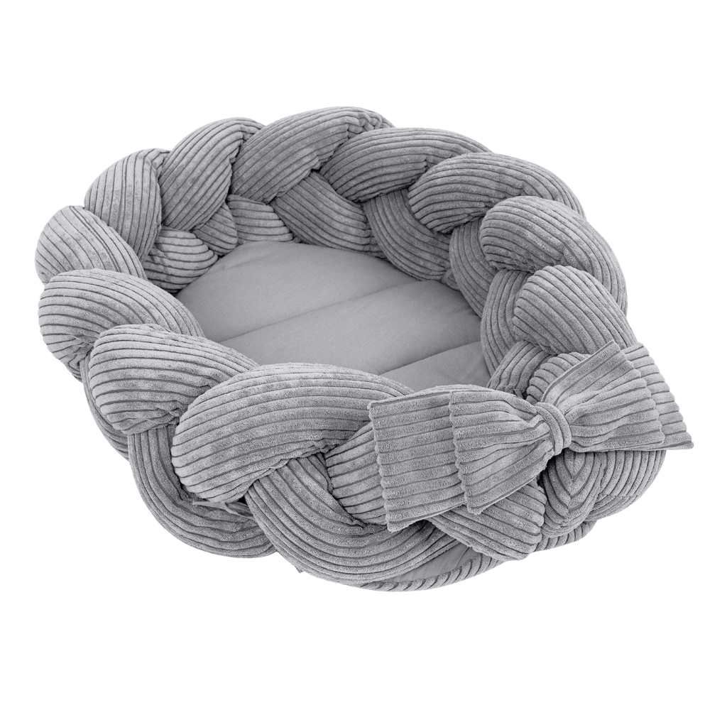 Cocon Bébé Évolutif avec Tresse Amovible - Gris en | Conforto Tinitto – Fabrication européenne
