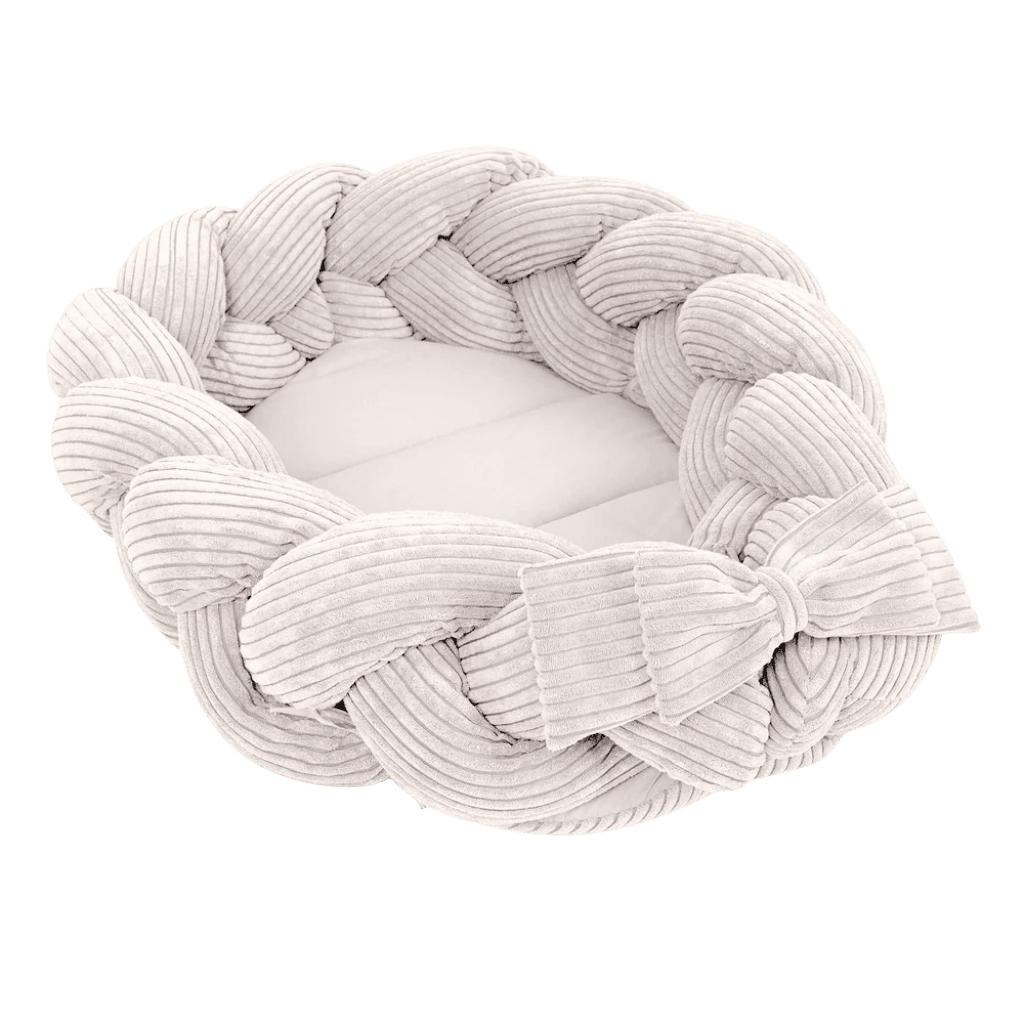 Cocon Bébé Vanille avec Protection Tressée en Clair | Conforto Tinitto – Fabrication européenne