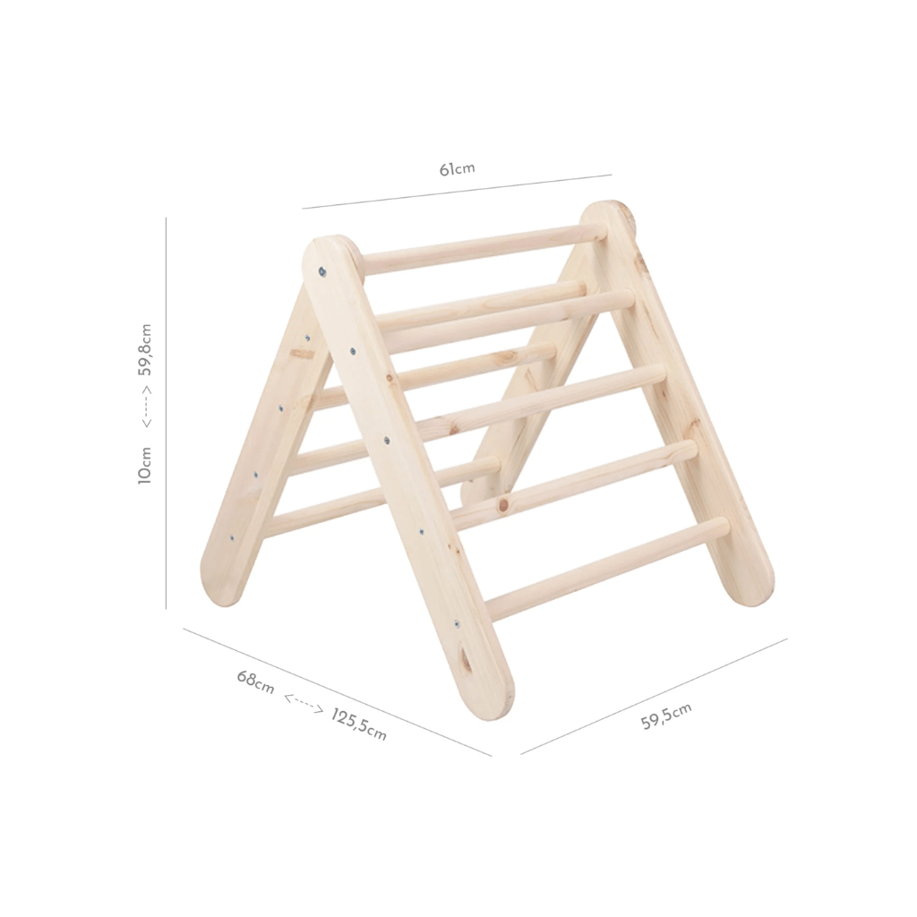Pikler Wooden Climbing Ladder - Natural Wood | Motricidade Tinitto – Made in Europe