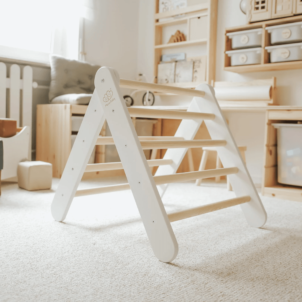 Pikler Wooden Climbing Ladder - White | Motricidade Tinitto – Made in Europe
