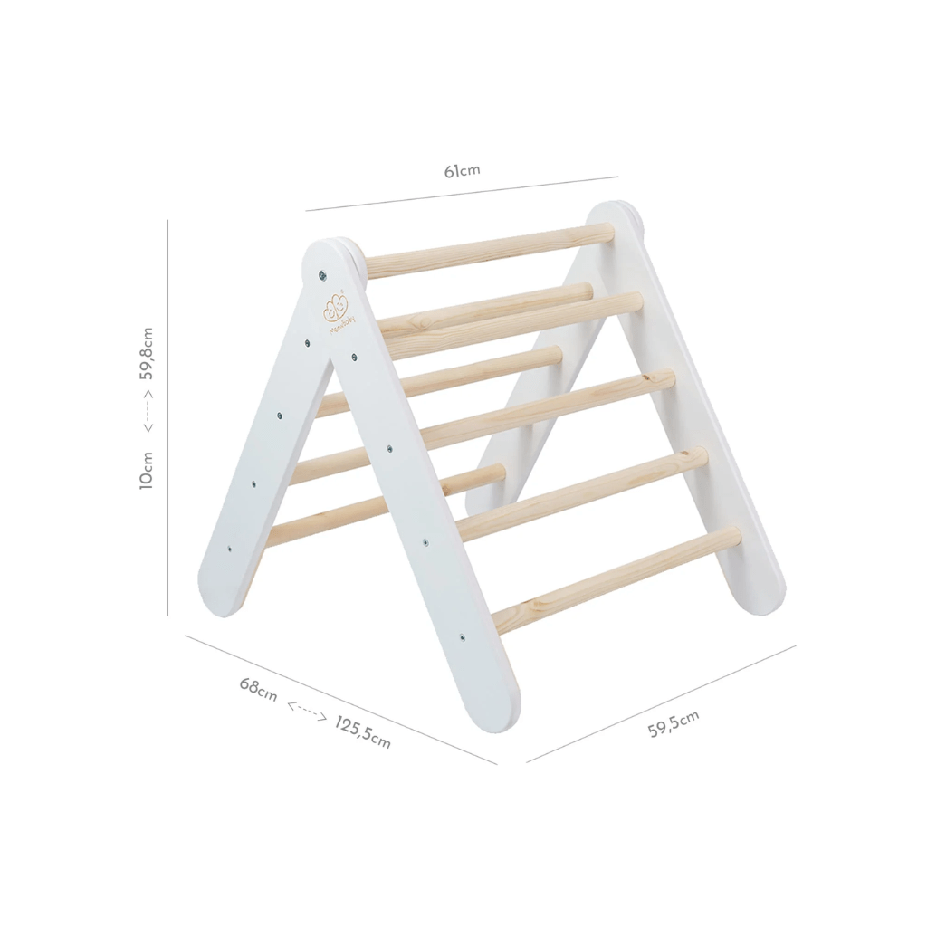 Pikler Wooden Climbing Ladder - White | Motricidade Tinitto – Made in Europe