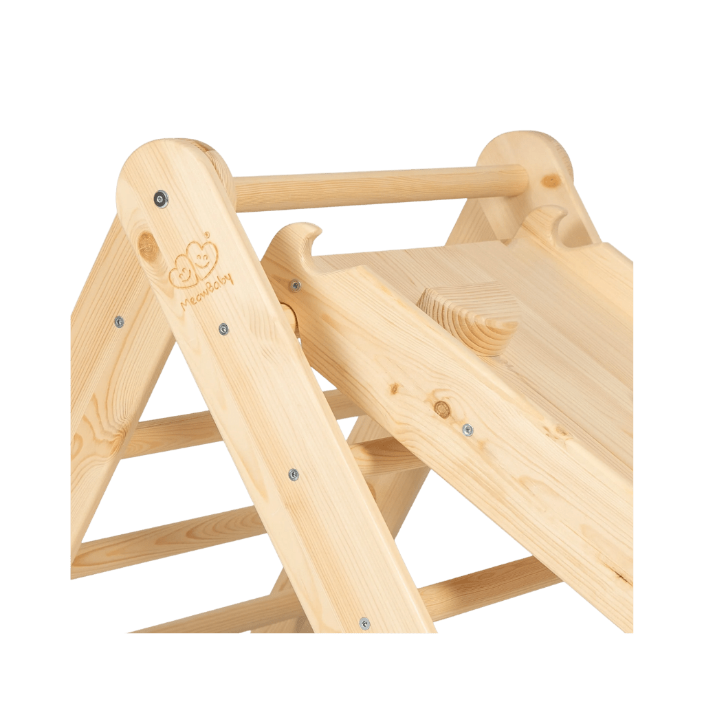 Pikler Ladder with Slide - Climbing Wall - Natural Wood | Motricidade Tinitto – Made in Europe