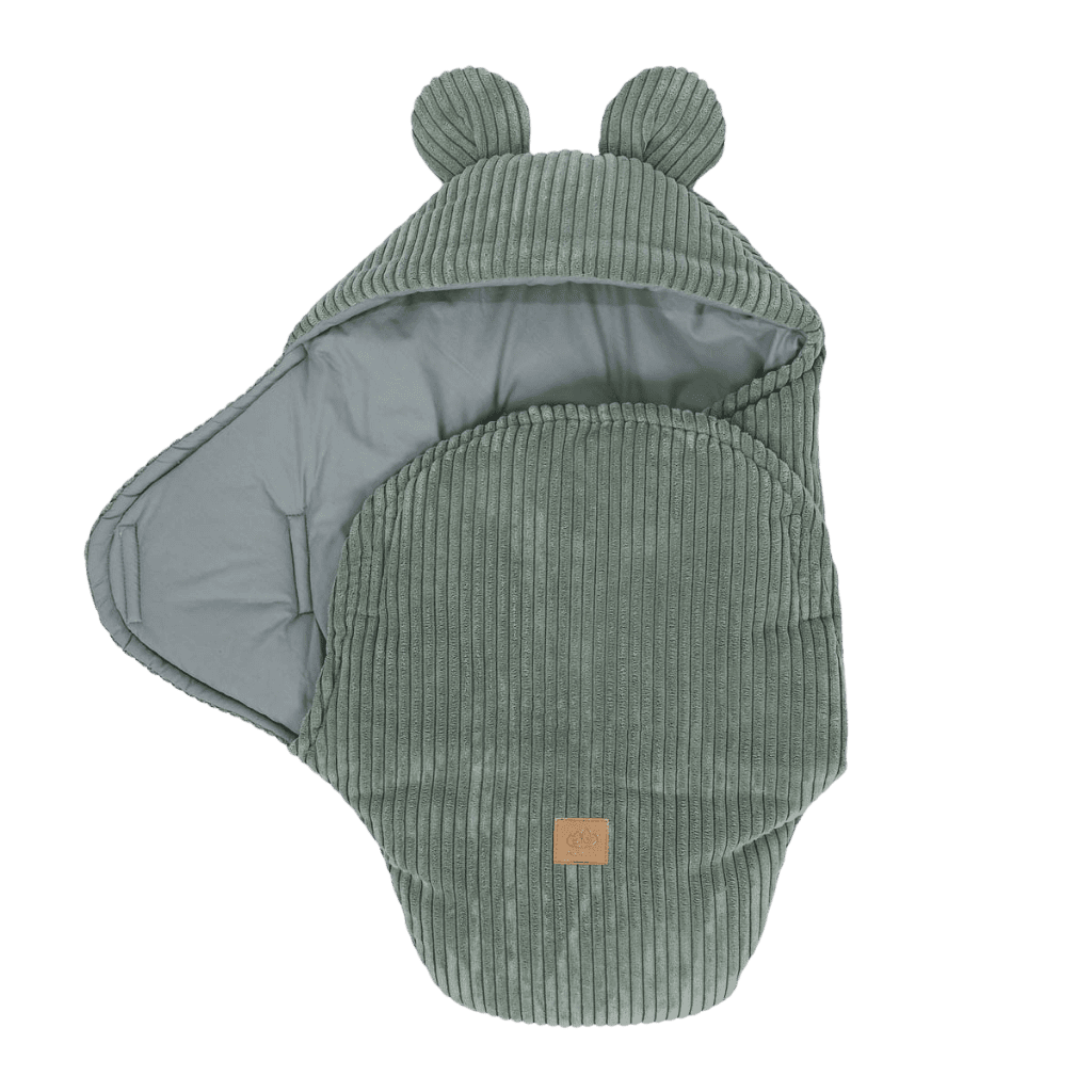 Emmaillotage Ourson Bébé Esthétique en DarkOliveGreen | Conforto Tinitto – Fabrication européenne