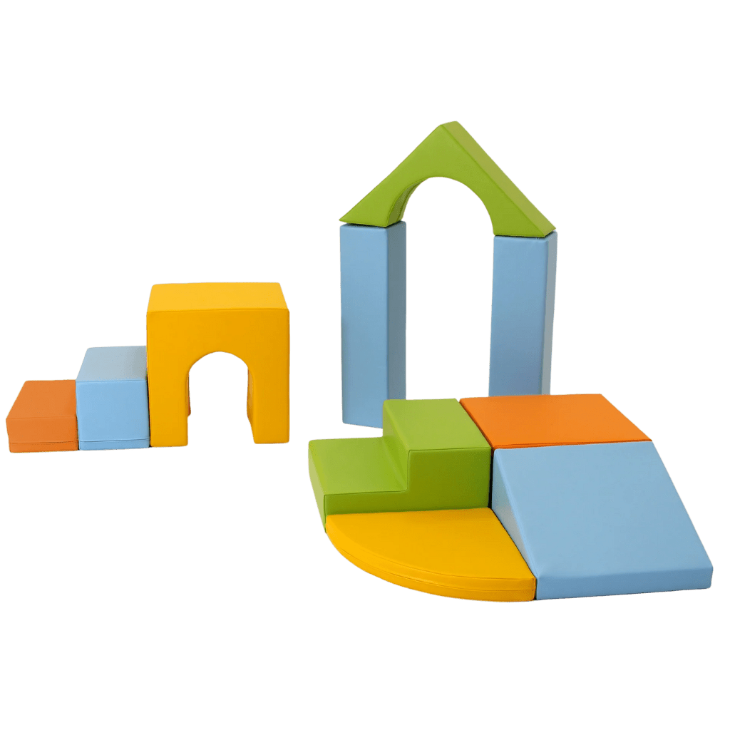 Ensemble de 10 Blocs de Mousse Soft Play - Multicolor en | Motricidade Tinitto – Fabrication européenne