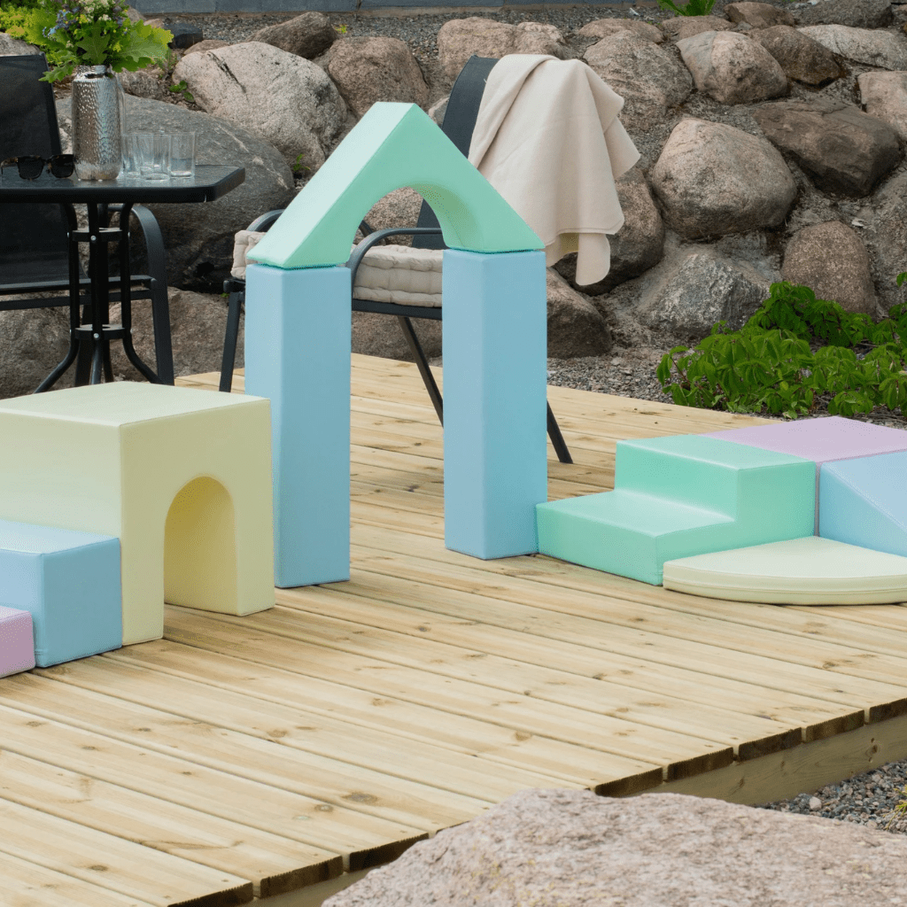 Ensemble de 10 Blocs de Mousse Soft Play - Pastel en | Motricidade Tinitto – Fabrication européenne