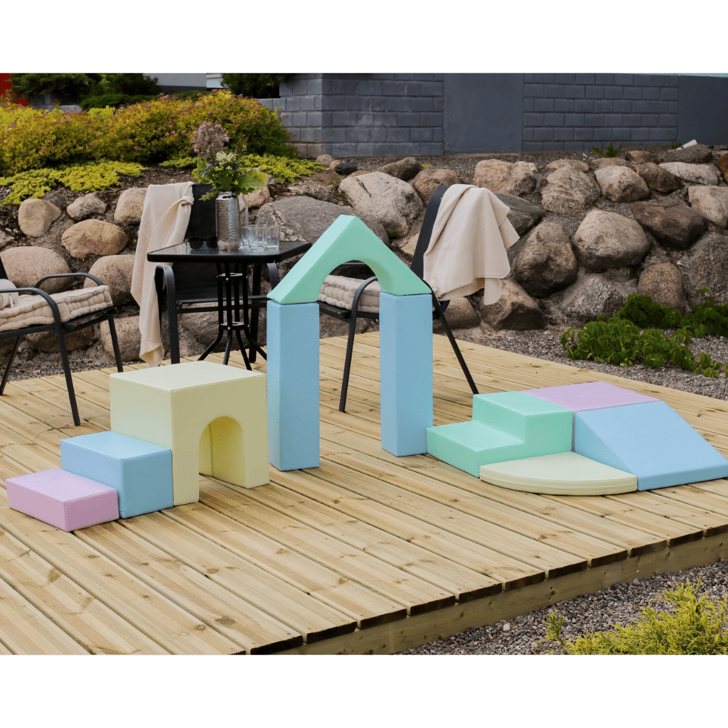 Ensemble de 10 Blocs de Mousse Soft Play - Pastel en | Motricidade Tinitto – Fabrication européenne