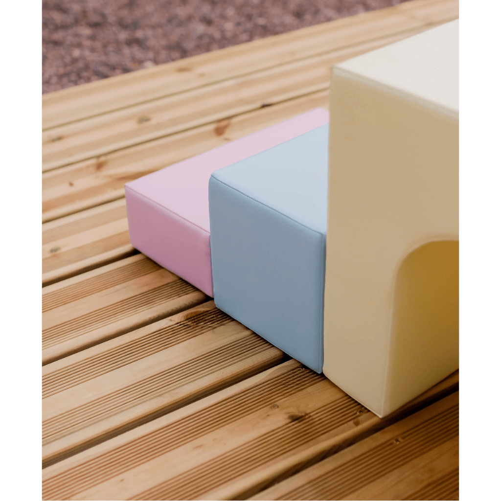 Ensemble de 10 Blocs de Mousse Soft Play - Pastel en | Motricidade Tinitto – Fabrication européenne