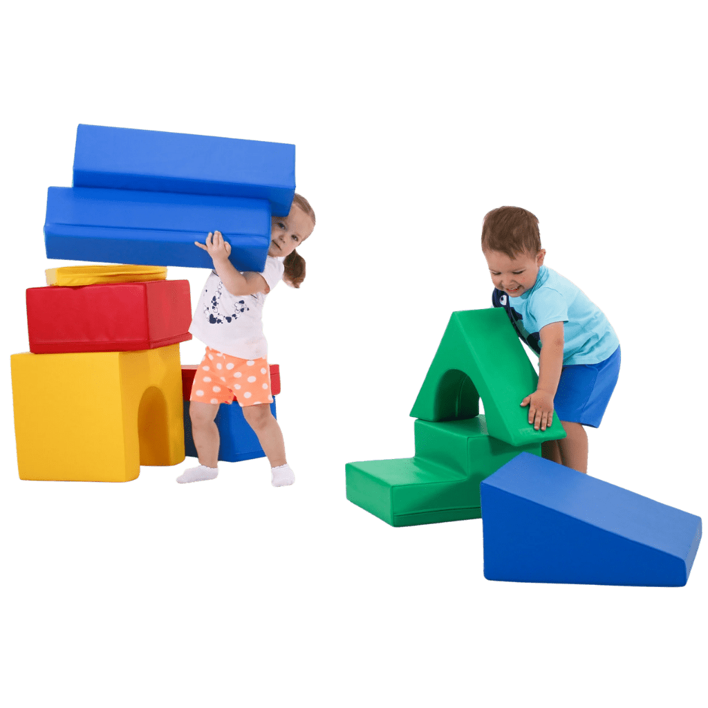 Ensemble de 10 Blocs de Mousse Soft Play - Raibow en | Motricidade Tinitto – Fabrication européenne