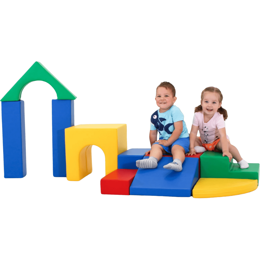 Ensemble de 10 Blocs de Mousse Soft Play - Raibow en | Motricidade Tinitto – Fabrication européenne