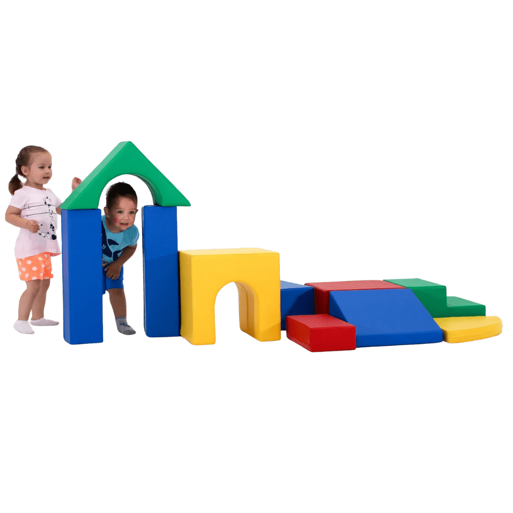 Ensemble de 10 Blocs de Mousse Soft Play - Raibow en | Motricidade Tinitto – Fabrication européenne