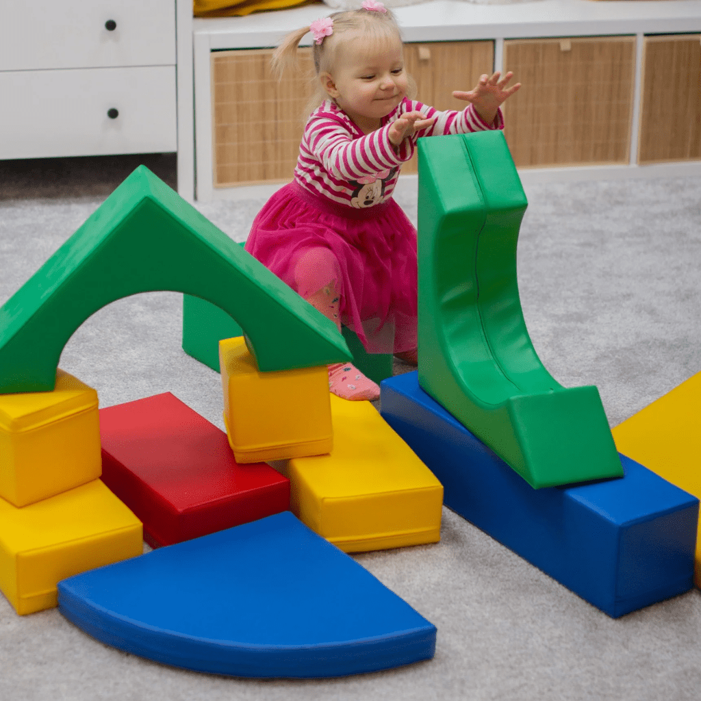 Ensemble de 10 Blocs de Mousse Soft Play - Raibow en | Motricidade Tinitto – Fabrication européenne
