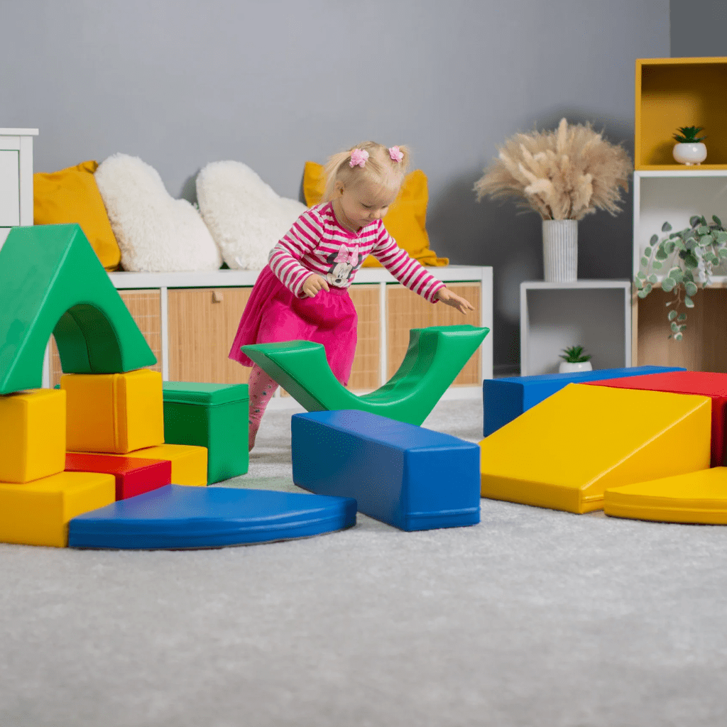 Ensemble de 10 Blocs de Mousse Soft Play - Raibow en | Motricidade Tinitto – Fabrication européenne