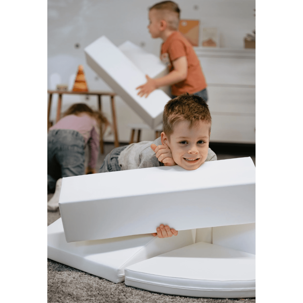 Ensemble de 10 Blocs de Mousse Soft Play - White en | Motricidade Tinitto – Fabrication européenne