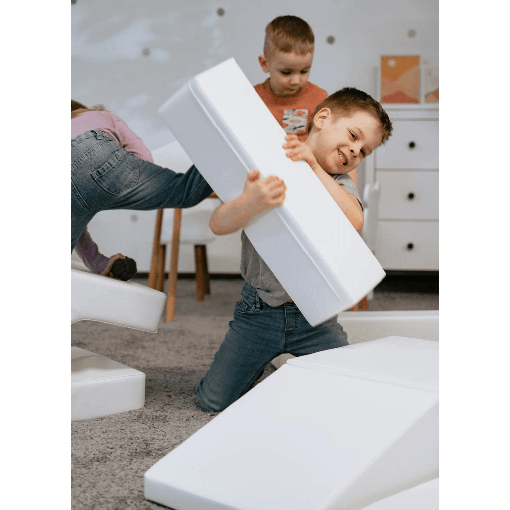 Ensemble de 10 Blocs de Mousse Soft Play - White en | Motricidade Tinitto – Fabrication européenne