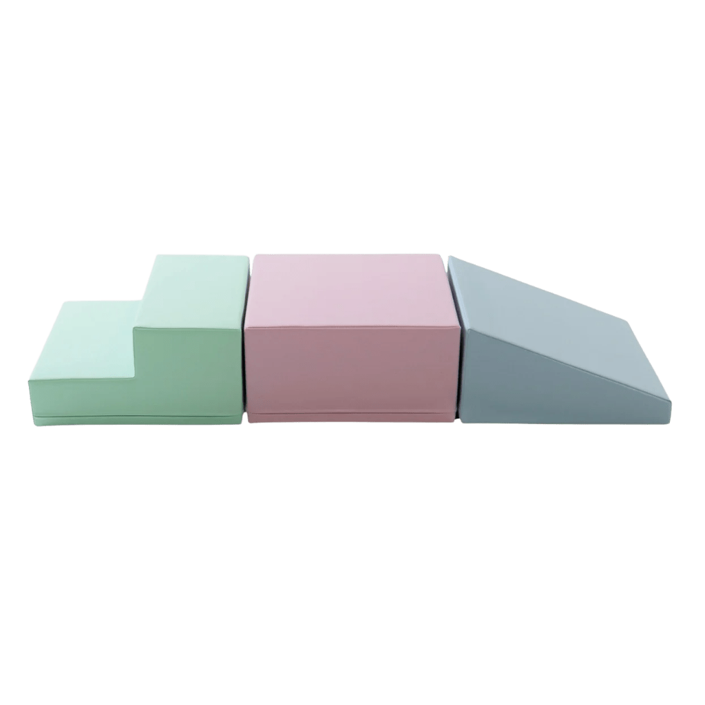Ensemble de 3 Blocs de Mousse Soft Play - Pastel en | Motricidade Tinitto – Fabrication européenne