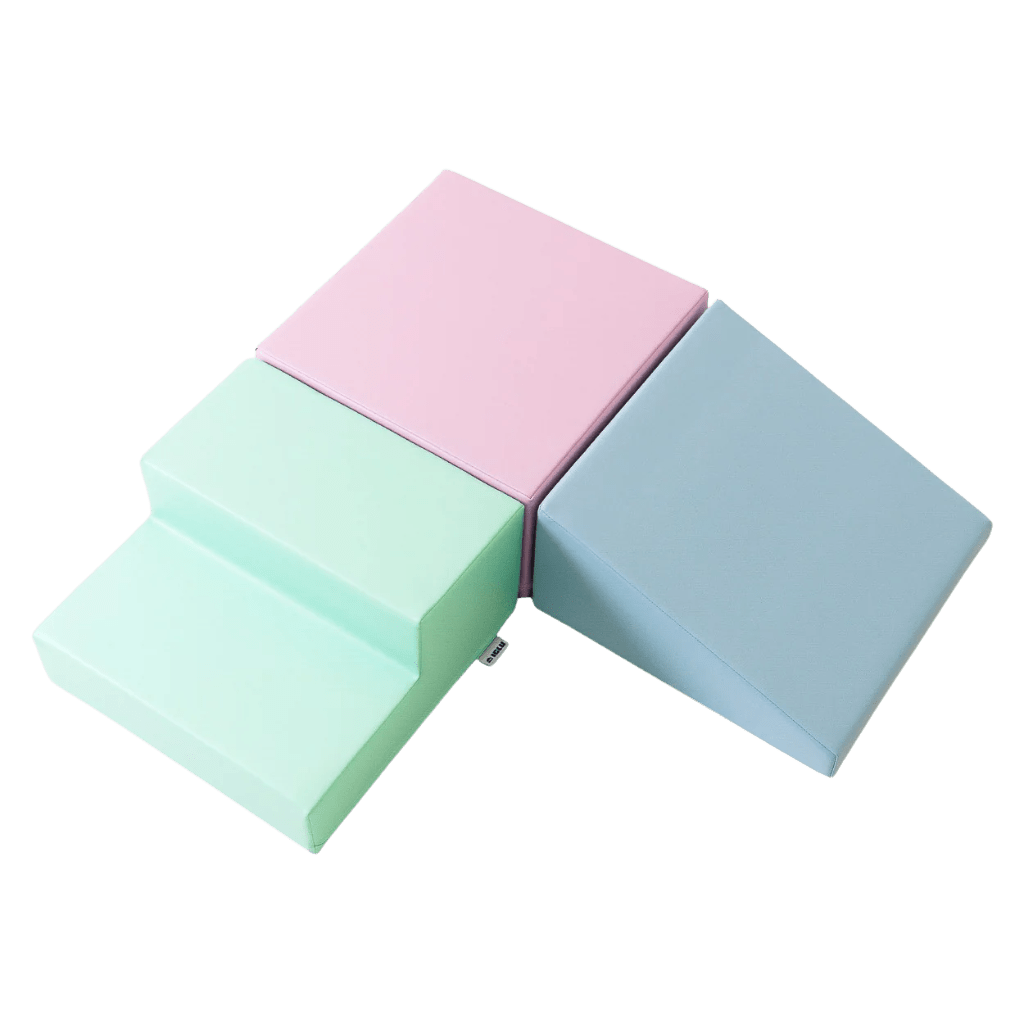 Ensemble de 3 Blocs de Mousse Soft Play - Pastel en | Motricidade Tinitto – Fabrication européenne