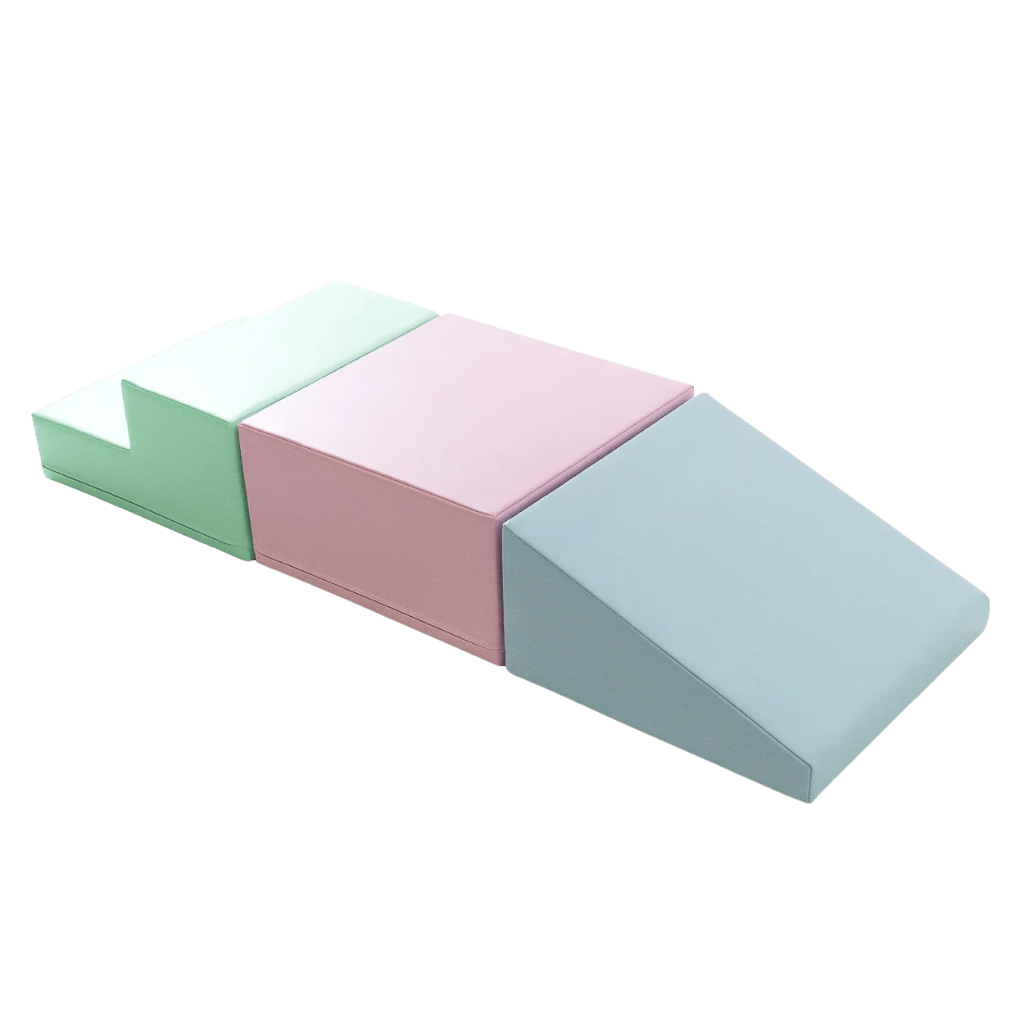 Ensemble de 3 Blocs de Mousse Soft Play - Pastel en | Motricidade Tinitto – Fabrication européenne