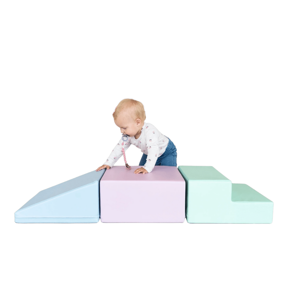 Ensemble de 3 Blocs de Mousse Soft Play - Pastel en | Motricidade Tinitto – Fabrication européenne