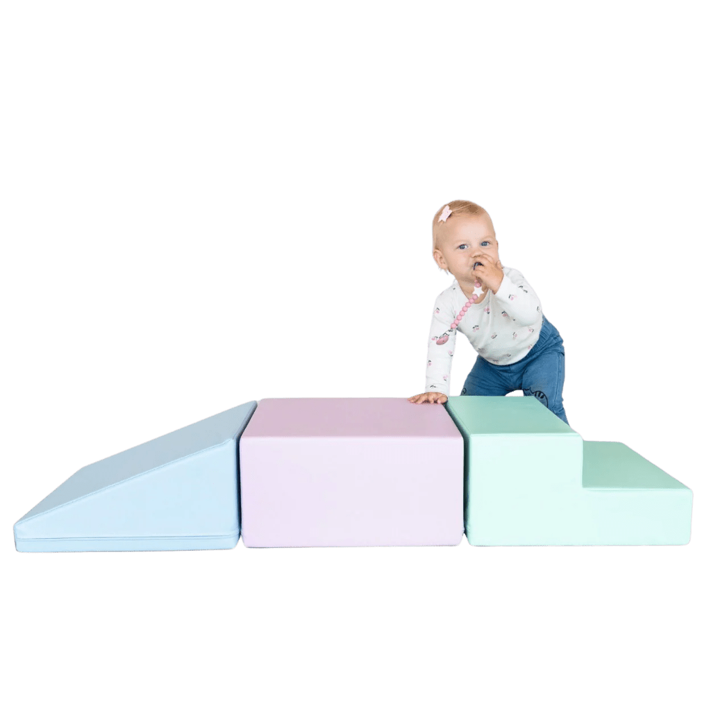 Ensemble de 3 Blocs de Mousse Soft Play - Pastel en | Motricidade Tinitto – Fabrication européenne