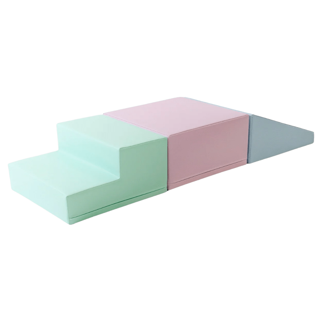 Ensemble de 3 Blocs de Mousse Soft Play - Pastel en | Motricidade Tinitto – Fabrication européenne
