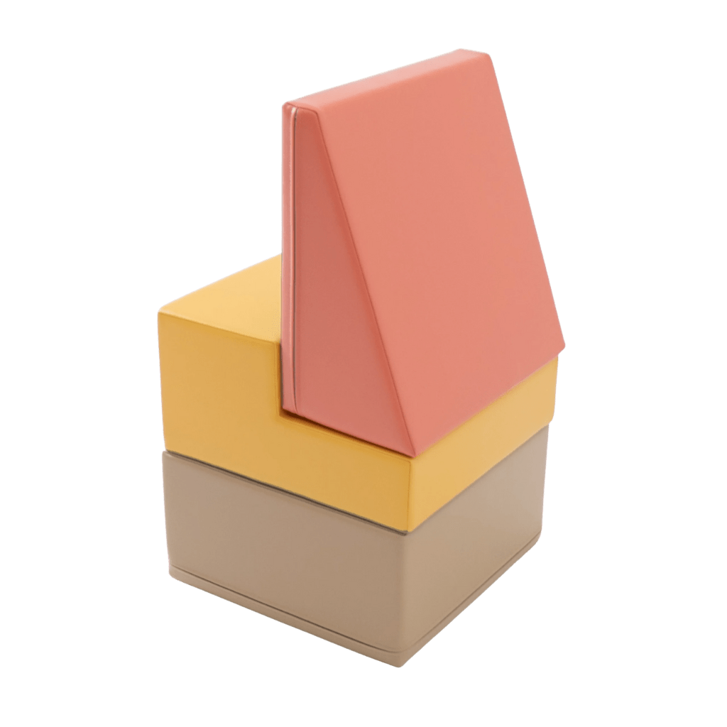 Ensemble de 3 Blocs de Mousse Soft Play - Pastel Pink en | Motricidade Tinitto – Fabrication européenne