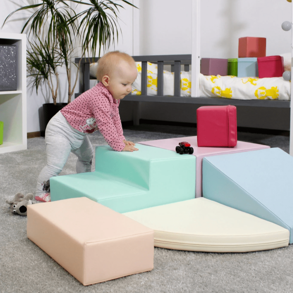 Ensemble de 5 Blocs de Mousse Soft Play - Pastel en | Motricidade Tinitto – Fabrication européenne