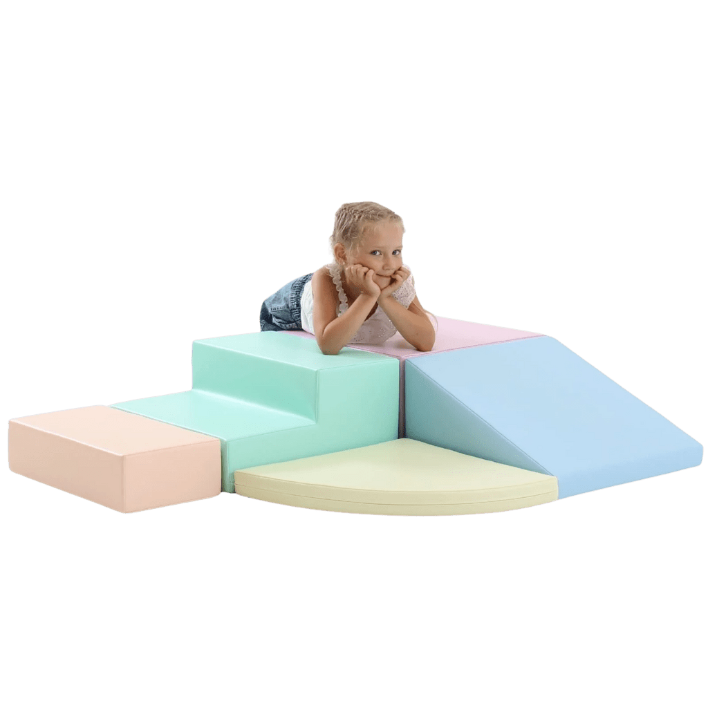 Ensemble de 5 Blocs de Mousse Soft Play - Pastel en | Motricidade Tinitto – Fabrication européenne