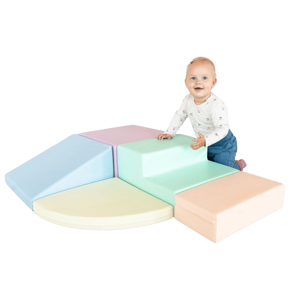 Ensemble de 5 Blocs de Mousse Soft Play - Pastel en | Motricidade Tinitto – Fabrication européenne
