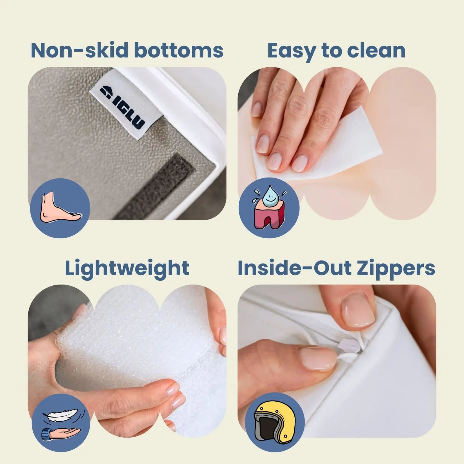 Ensemble de 5 Blocs de Mousse Soft Play - Pastel Pink en | Motricidade Tinitto – Fabrication européenne