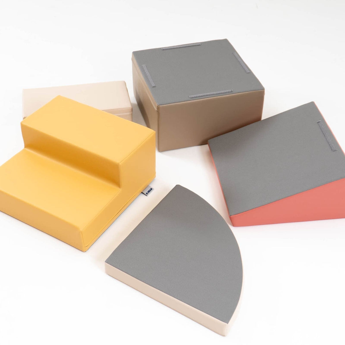 Ensemble de 5 Blocs de Mousse Soft Play - Pastel Pink en | Motricidade Tinitto – Fabrication européenne