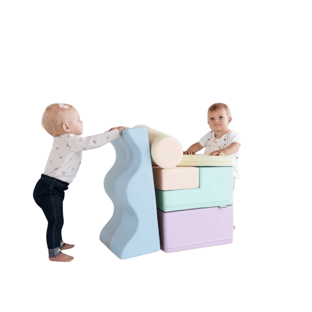 Ensemble de 6 blocs de mousse Soft Play - Light Pastel en | Motricidade Tinitto – Fabrication européenne