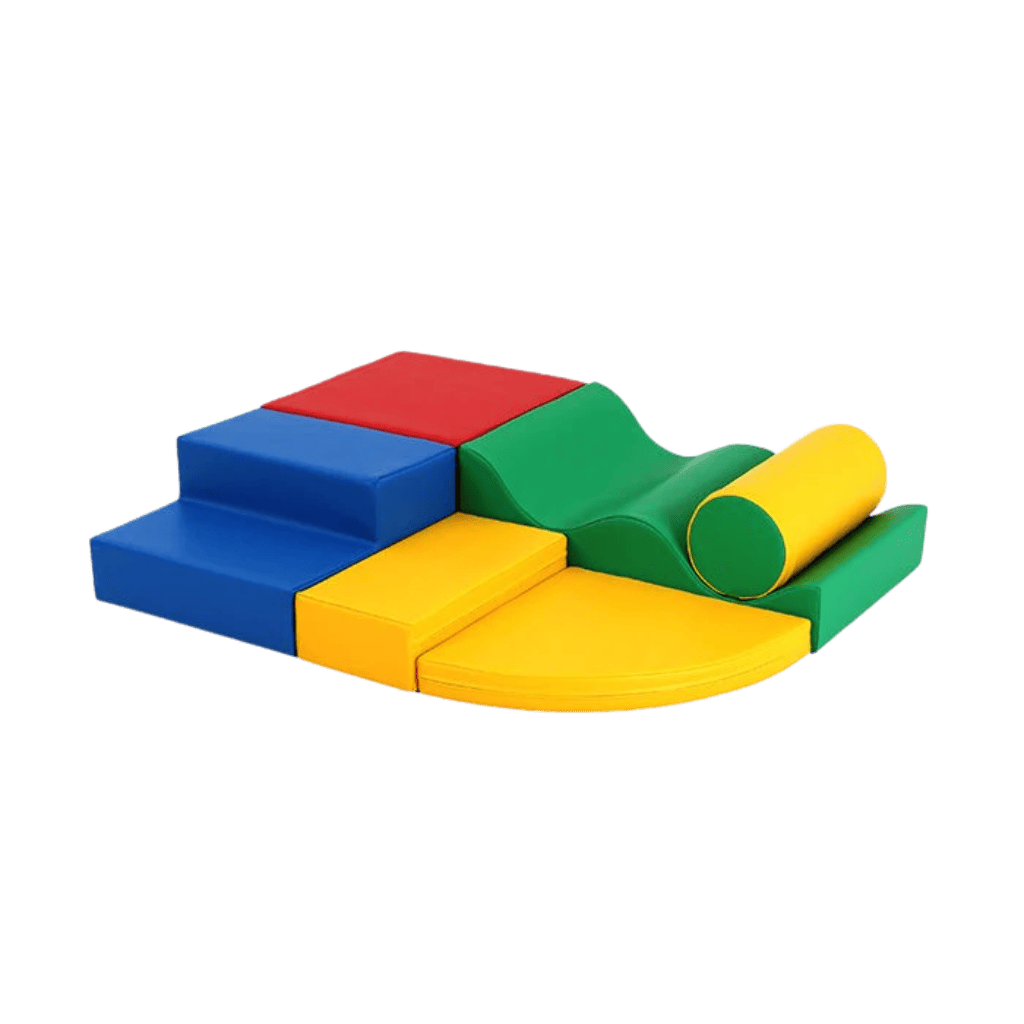 Ensemble de 6 blocs de mousse Soft Play - Multicolor en | Motricidade Tinitto – Fabrication européenne