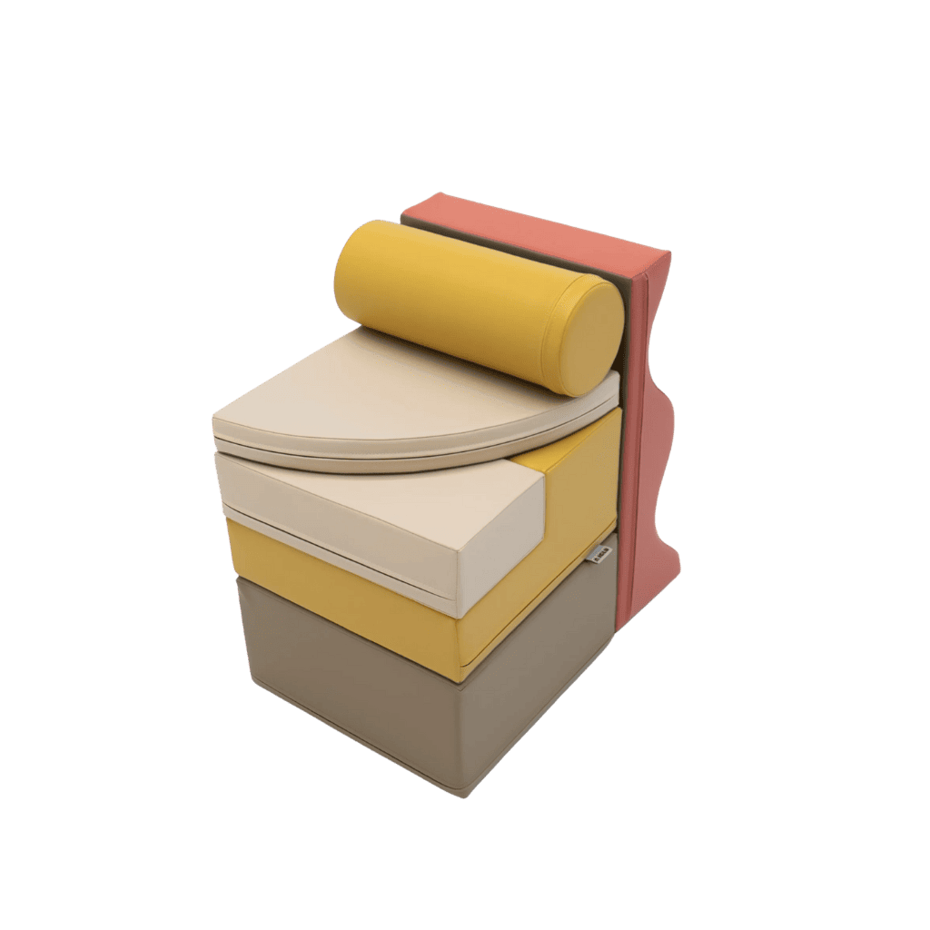 Ensemble de 6 blocs de mousse Soft Play - Pastel Pink en | Motricidade Tinitto – Fabrication européenne