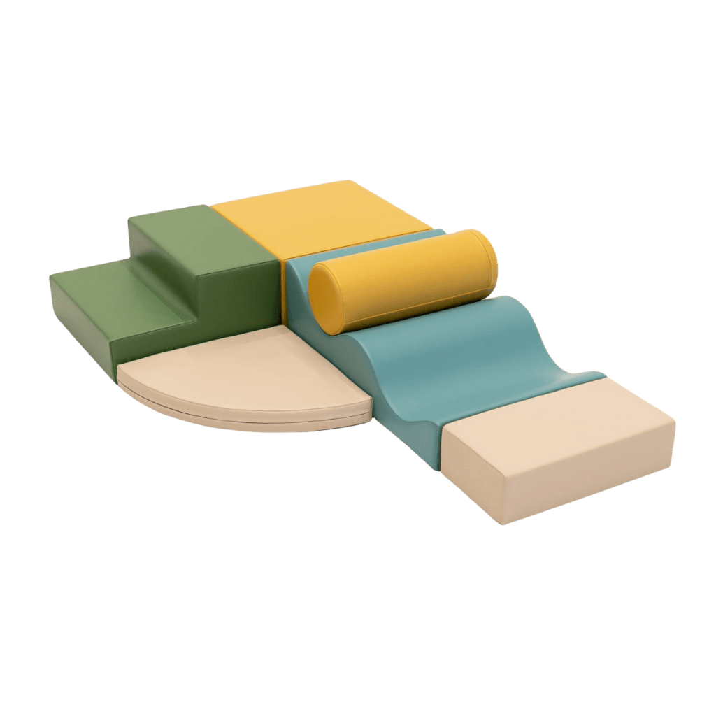 Ensemble de 6 blocs de mousse Soft Play - Pastel Turquoise en | Motricidade Tinitto – Fabrication européenne
