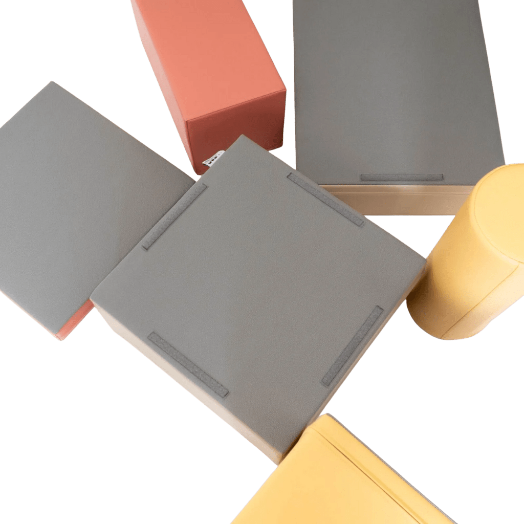 Ensemble de 7 Blocs de Mousse Soft Play - Pastel Pink en | Motricidade Tinitto – Fabrication européenne