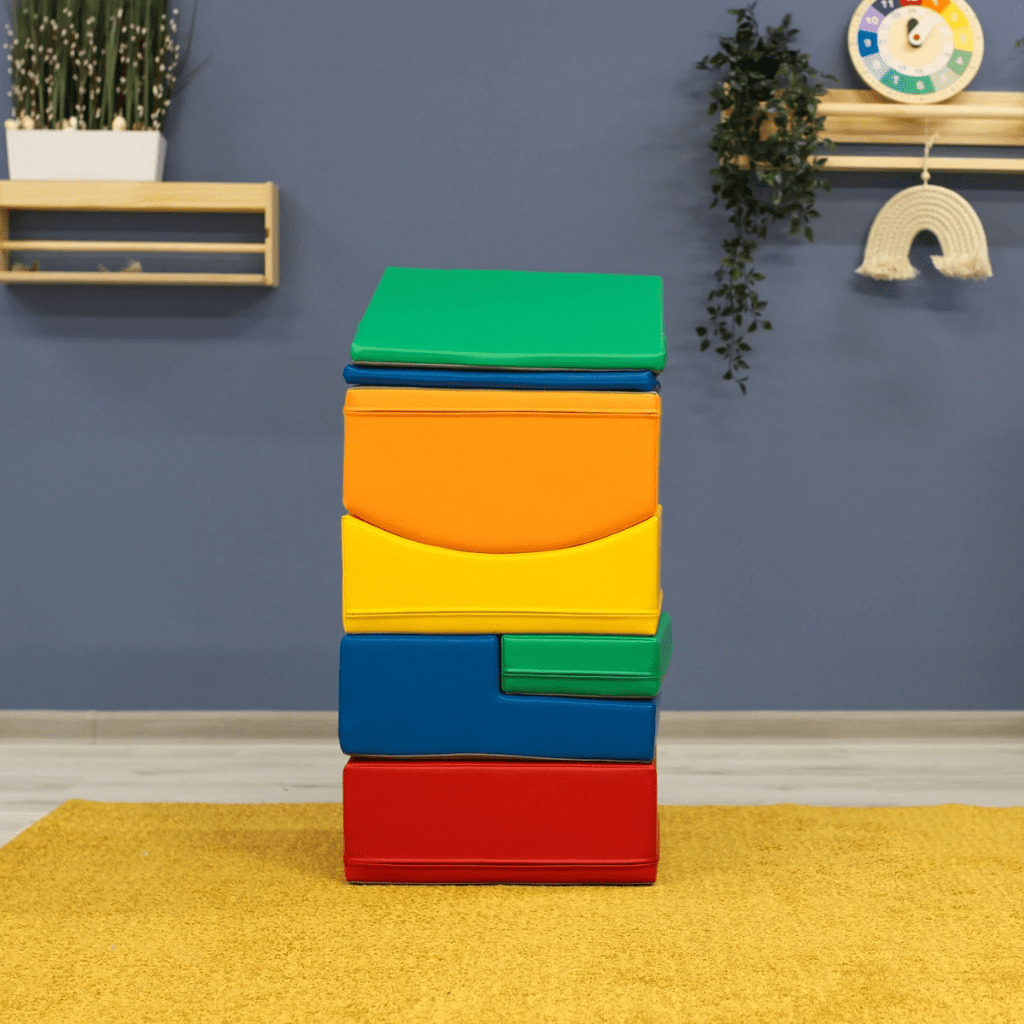 Ensemble de 7 Blocs de Mousse Soft Play - Petit Rampant Rainbow en | Motricidade Tinitto – Fabrication européenne