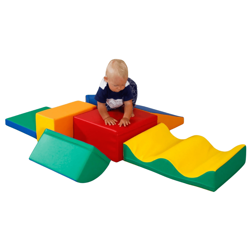 Ensemble de 7 blocs de mousse Soft Play - Rainbow en | Motricidade Tinitto – Fabrication européenne