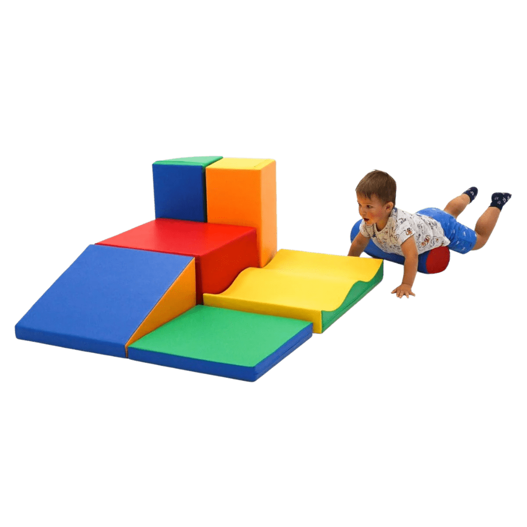 Ensemble de 7 blocs de mousse Soft Play - Rainbow en | Motricidade Tinitto – Fabrication européenne