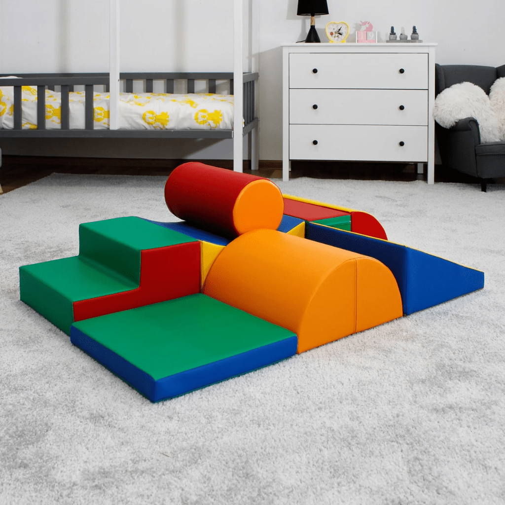 Ensemble de 8 blocs de mousse Soft Play - Rainbow en | Motricidade Tinitto – Fabrication européenne