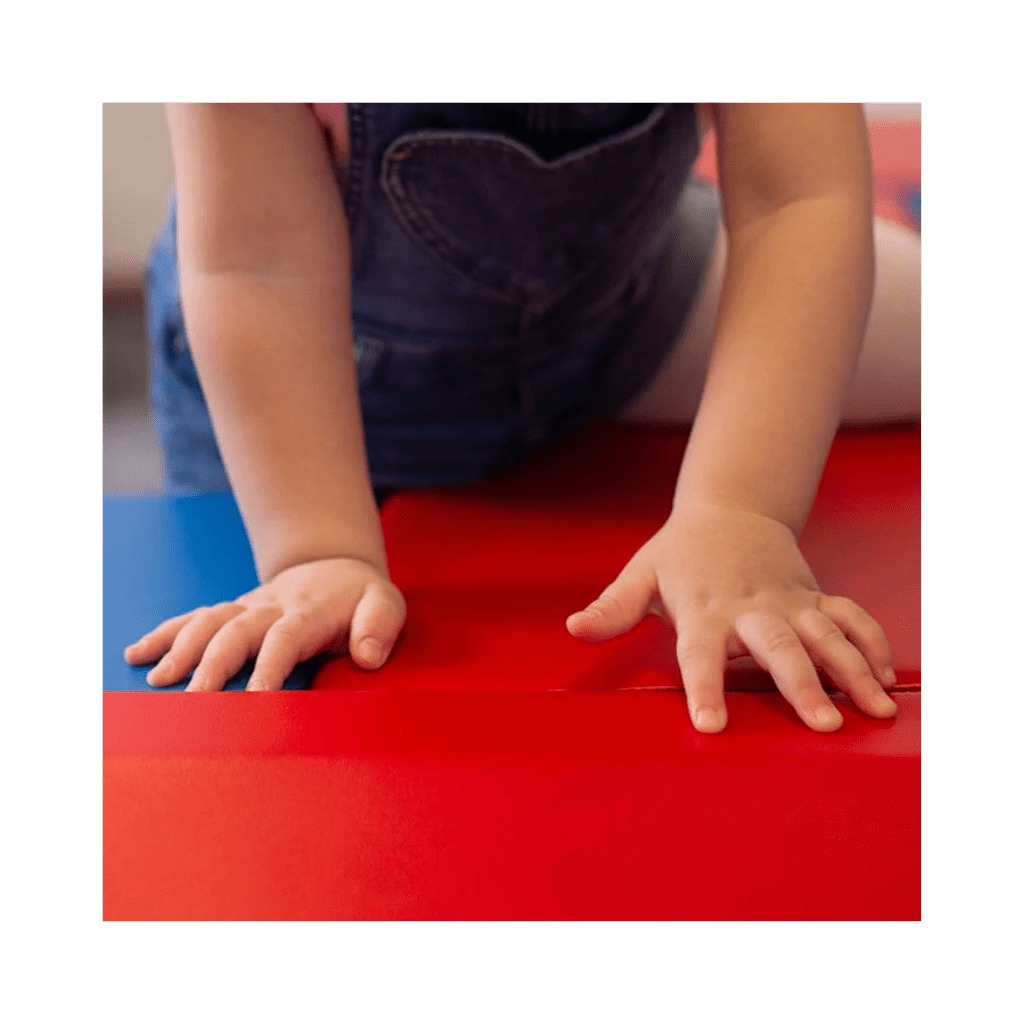 Ensemble de Jeu Souple avec Marche et Toboggan - Blue Red en | Motricidade Tinitto – Fabrication européenne