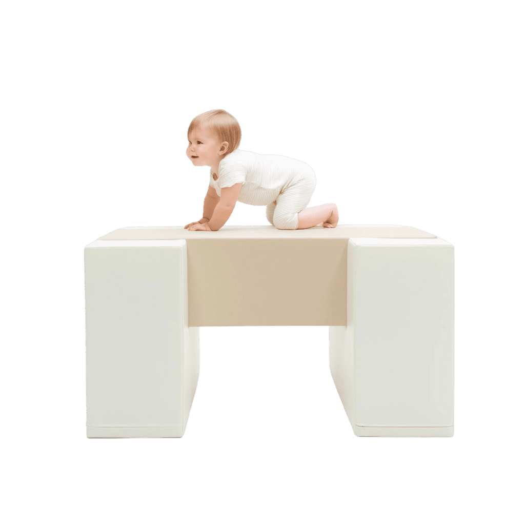 Ensemble de jeu souple Pont d&#39;équilibre - Beige en | Motricidade Tinitto – Fabrication européenne