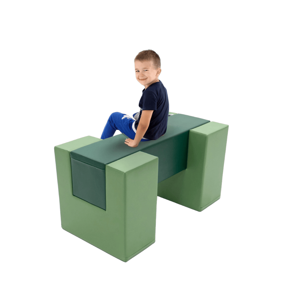 Ensemble de jeu souple Pont d'équilibre - Green en | Motricidade Tinitto – Fabrication européenne