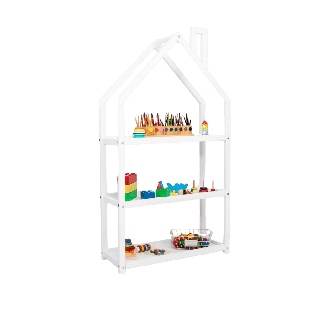 Étagère en Forme de Maison pour Enfants en White | Decoração Tinitto – Fabrication européenne