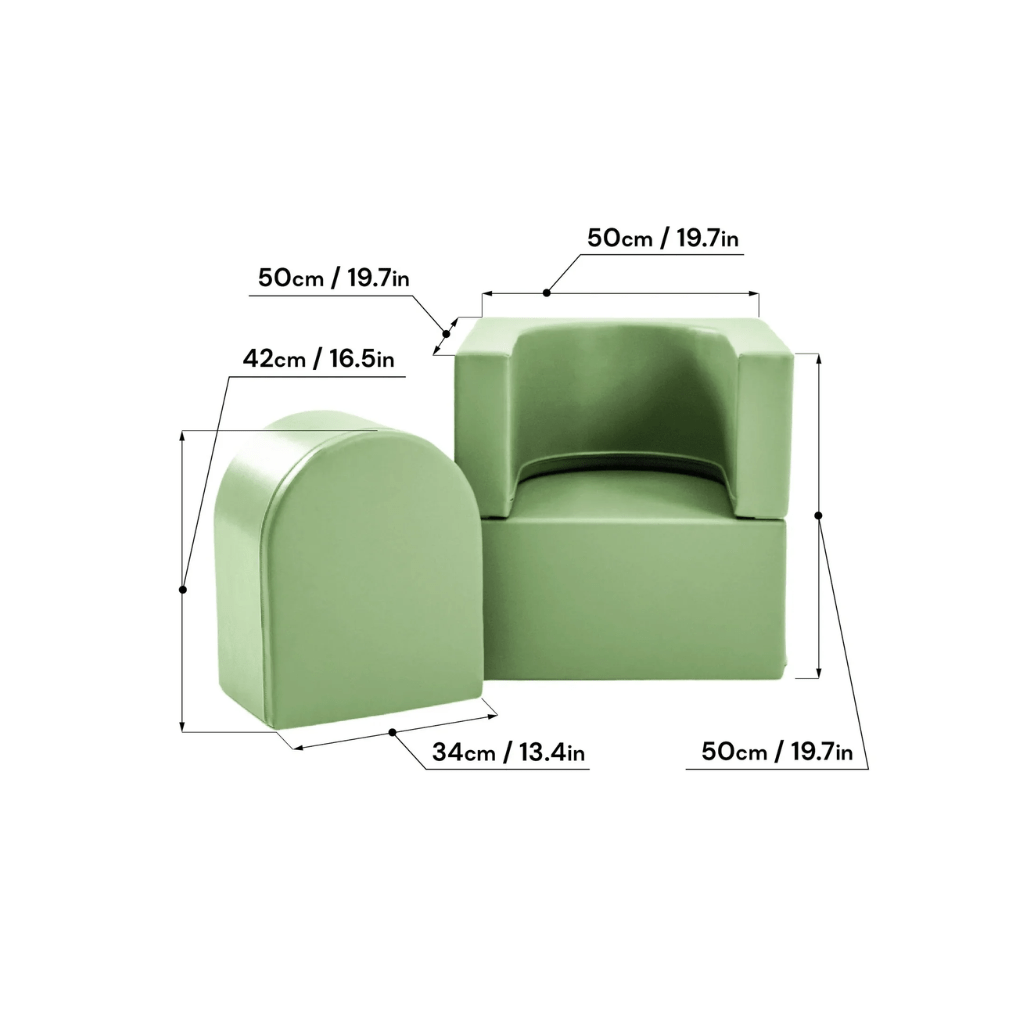 Fauteuil - Canapé Snoozy - Green en | Motricidade Tinitto – Fabrication européenne